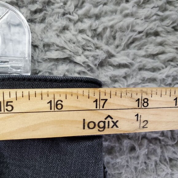 Lee Jeans Womens 16 Black Slim Fit Straight Leg Mid Rise Stretch Denim - Picture 6 of 11